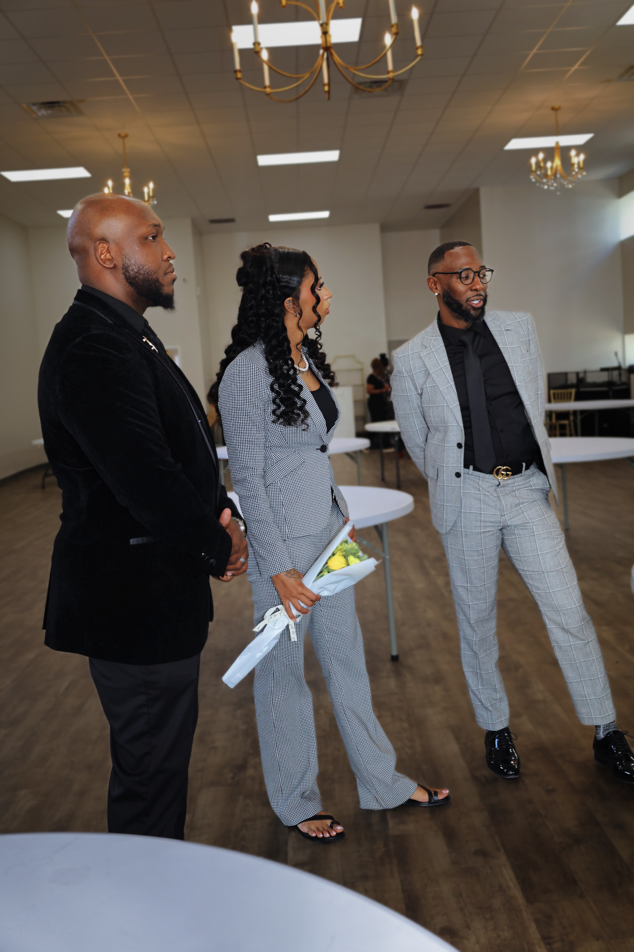 The Kingdom Agency team serving at a formal event